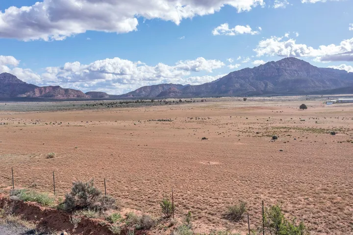 Mountain view with a desert landscape and rural landscape