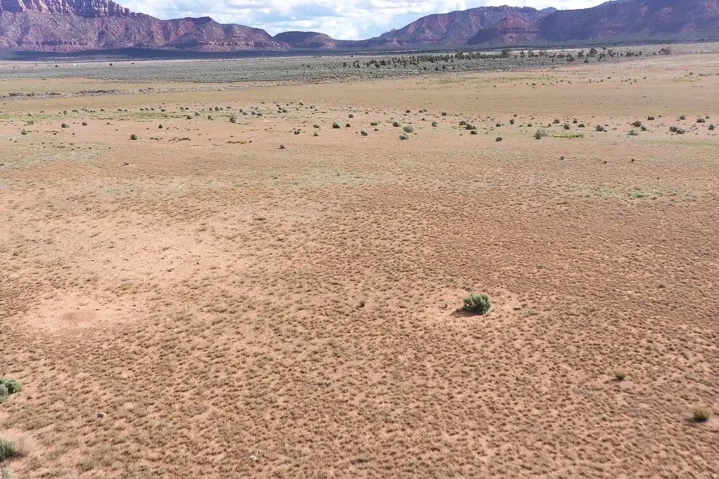 Mountain view with a desert landscape and rural landscape