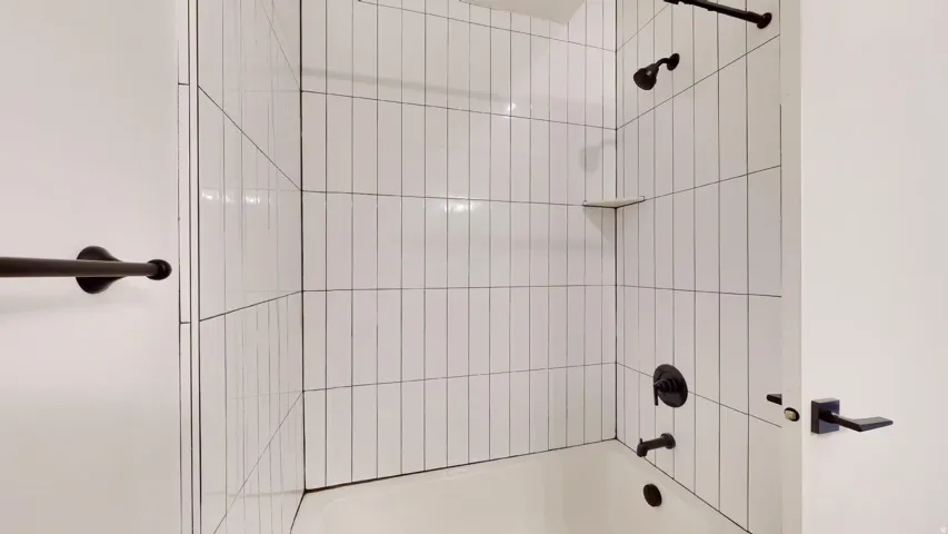 Bathroom featuring shower / tub combination
