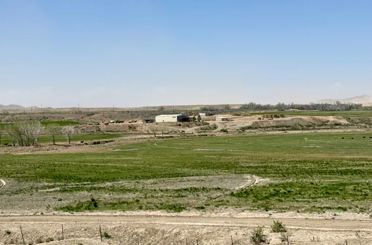 View of yard featuring a view of countryside