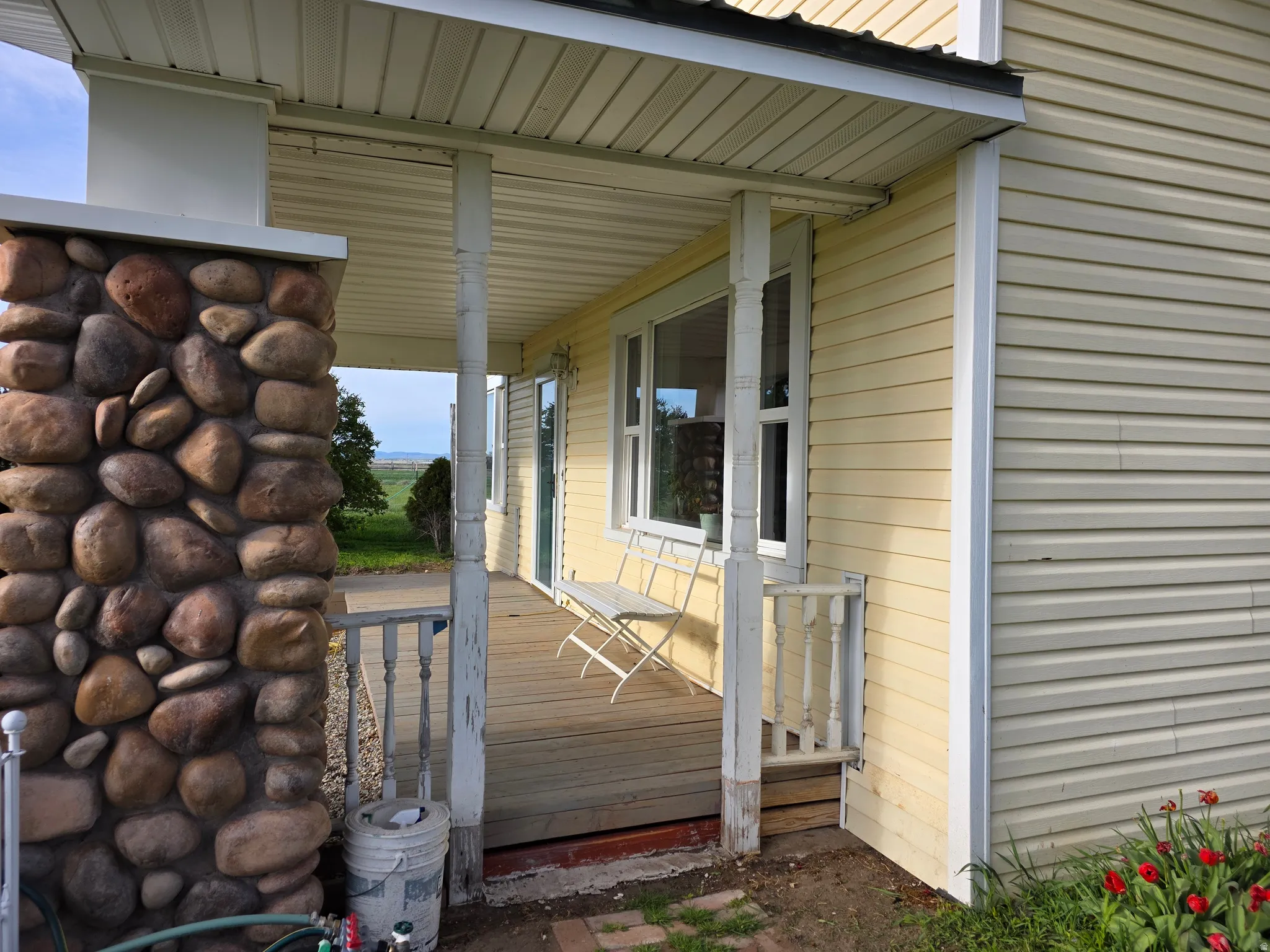 View of wooden porch
