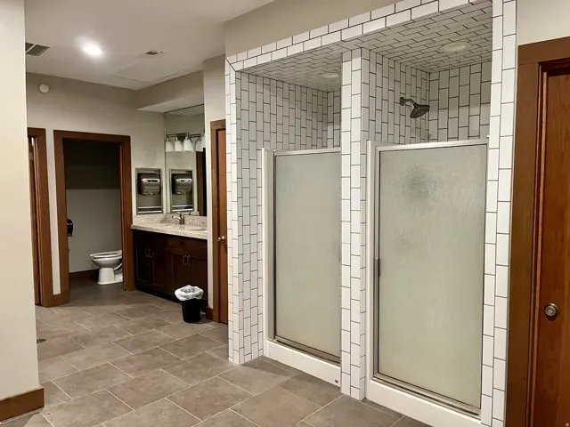 Both Mens and Women's Showers in Club House