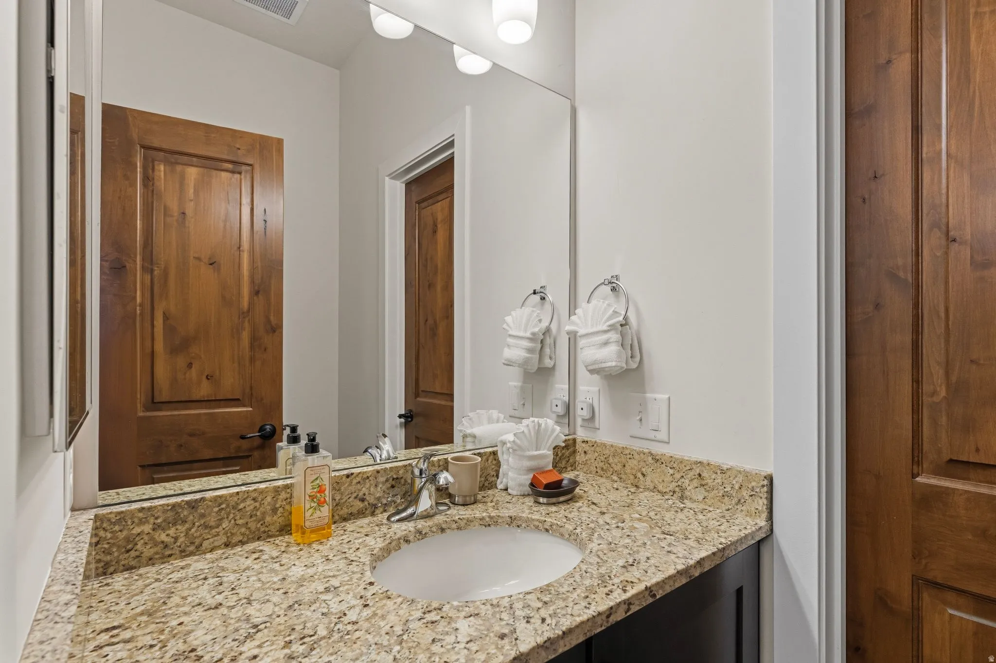 Half bath with vanity