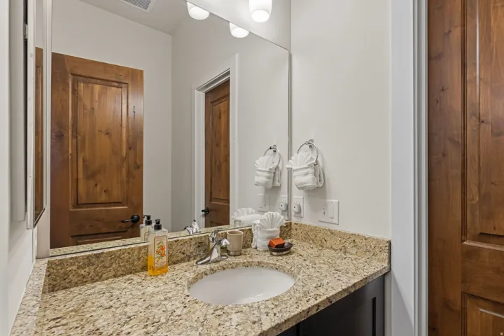 Half bath with vanity