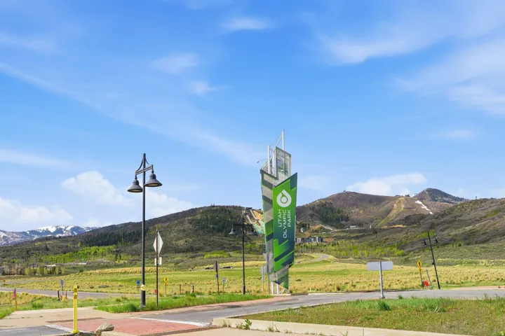 Exterior view of a mountainous background