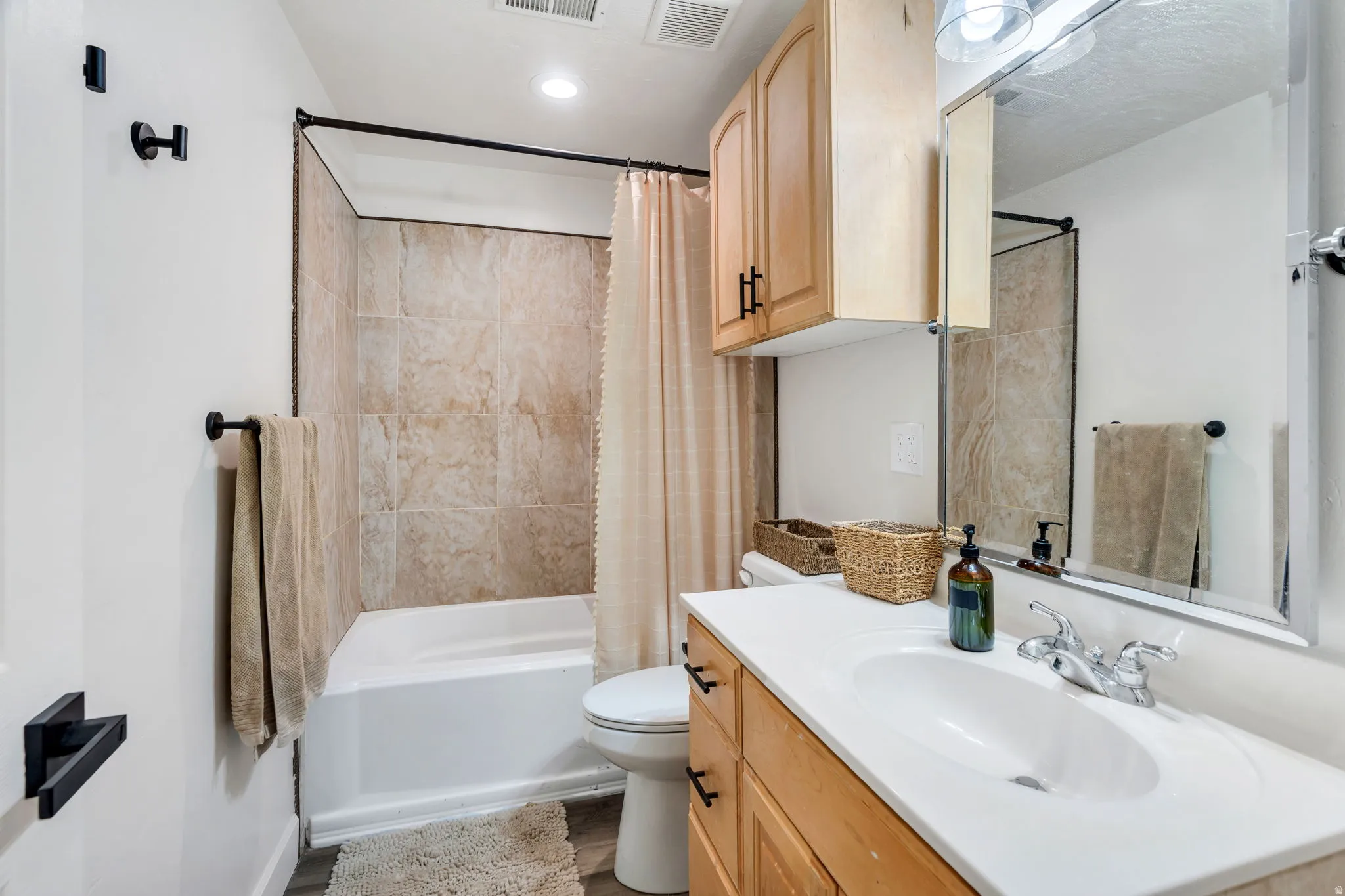 Fully finished basement bathroom