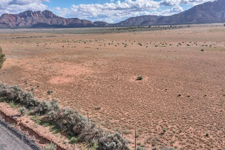 View of mountain background with a desert landscape and rural landscape