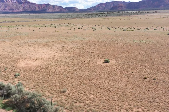 View of mountain background with a desert landscape and rural landscape