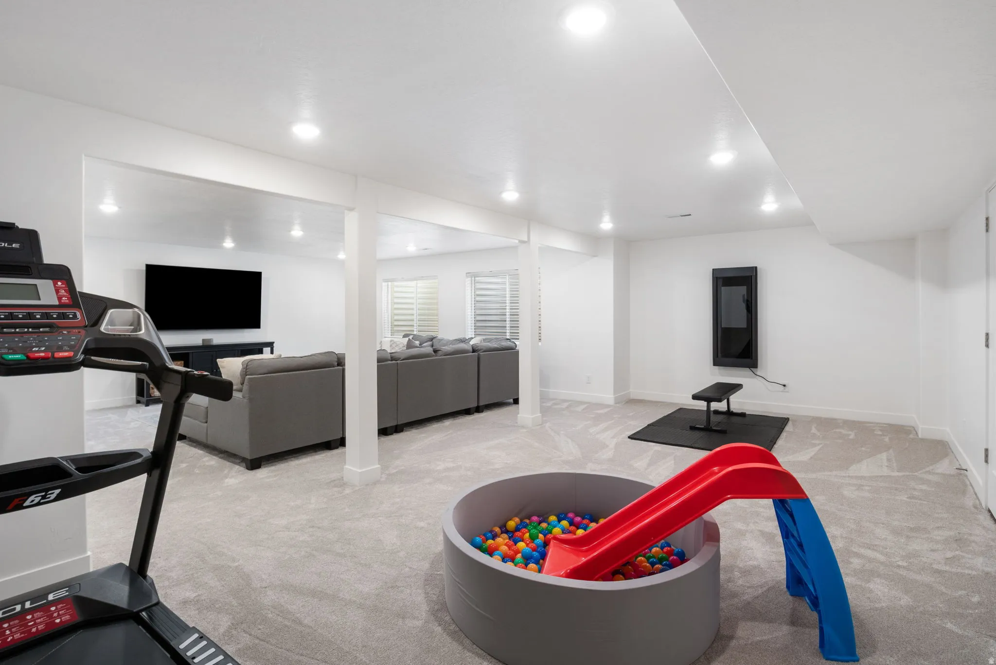Exercise and play area