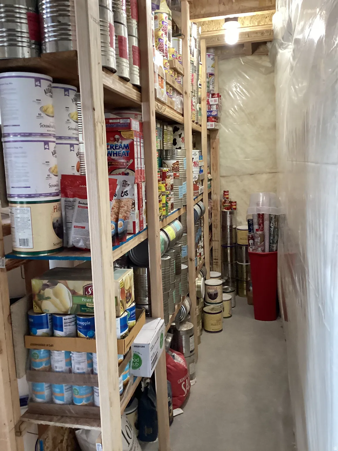 View of storage room