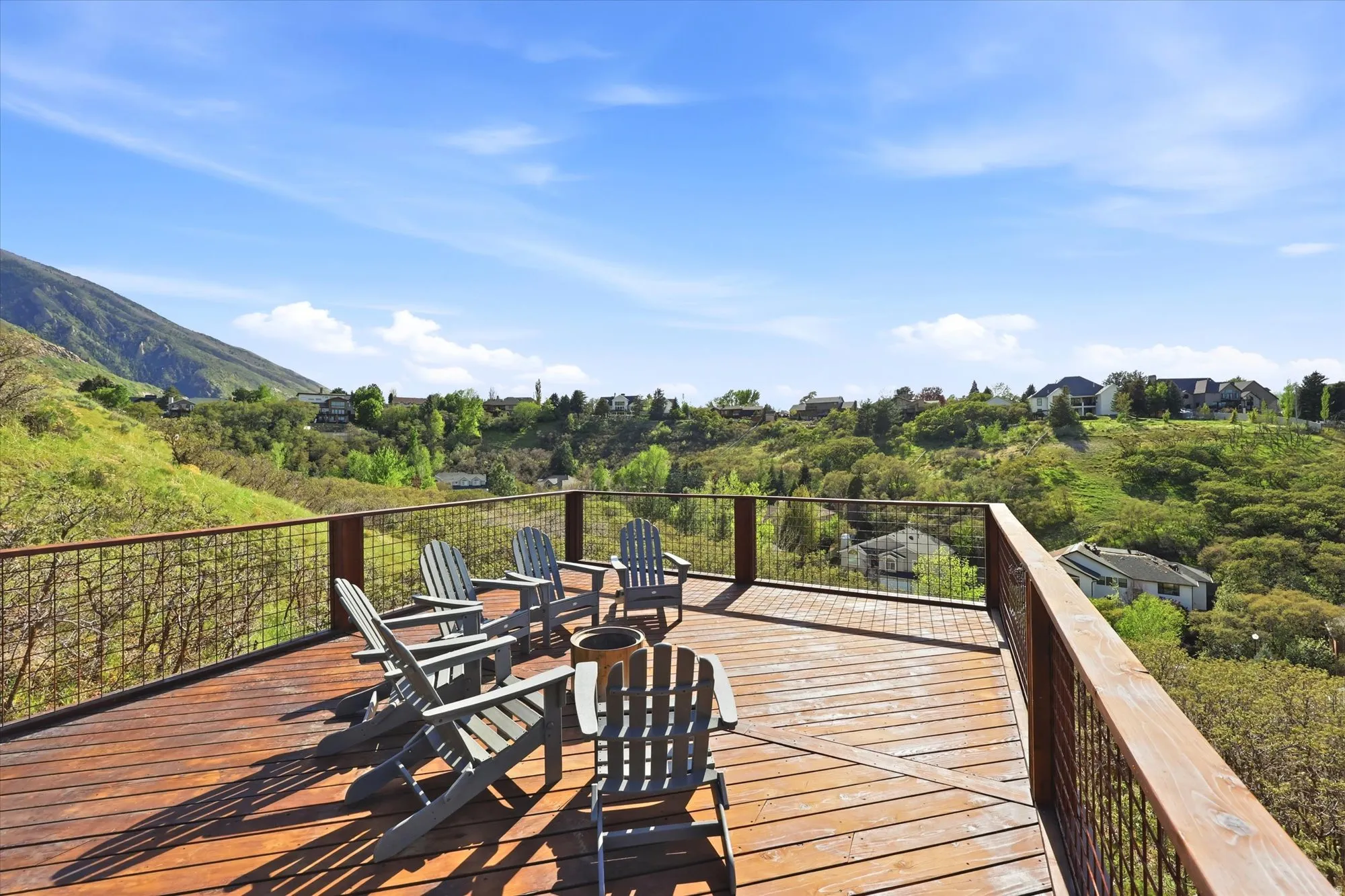 View of deck