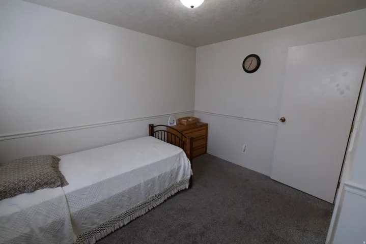 Carpeted bedroom