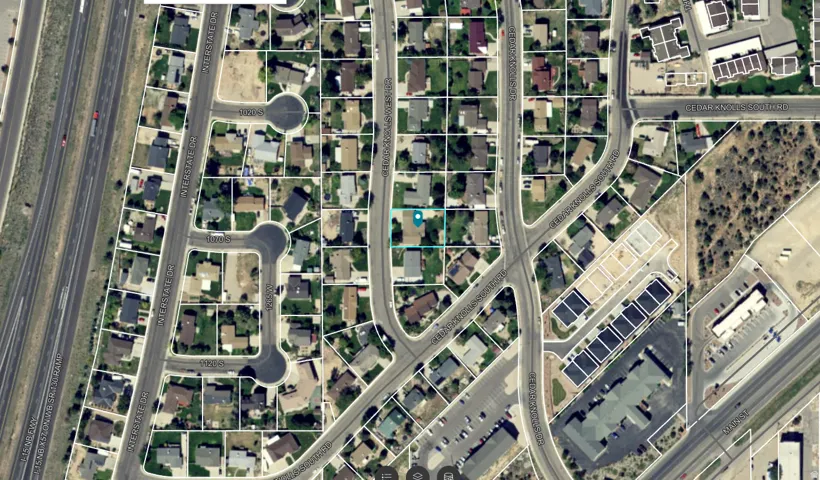 Plat Map. Illustrating property boundaries and lot configurations within the area