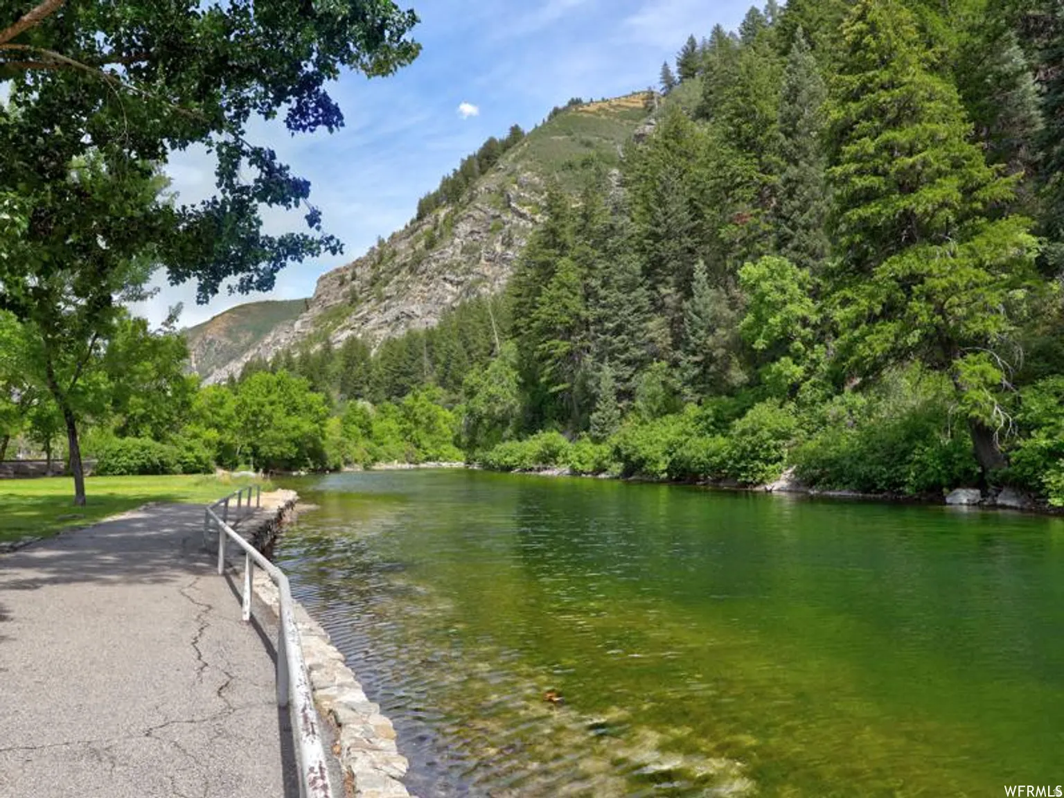 Water view with a mountain backdrop