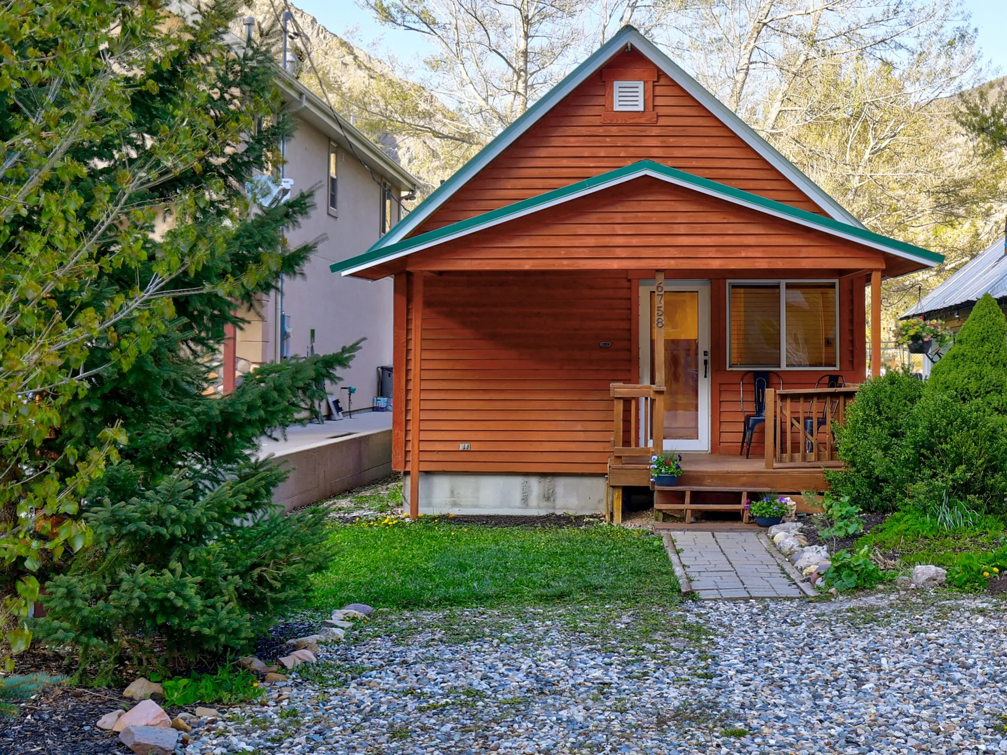 View of front of property with covered porch