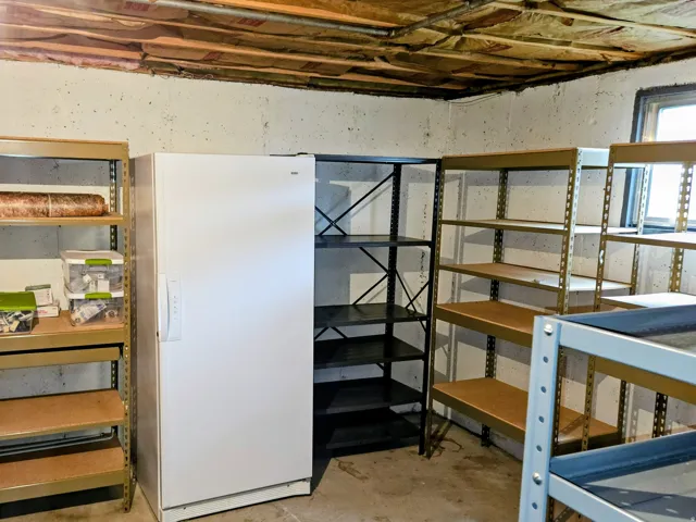 View of storage room