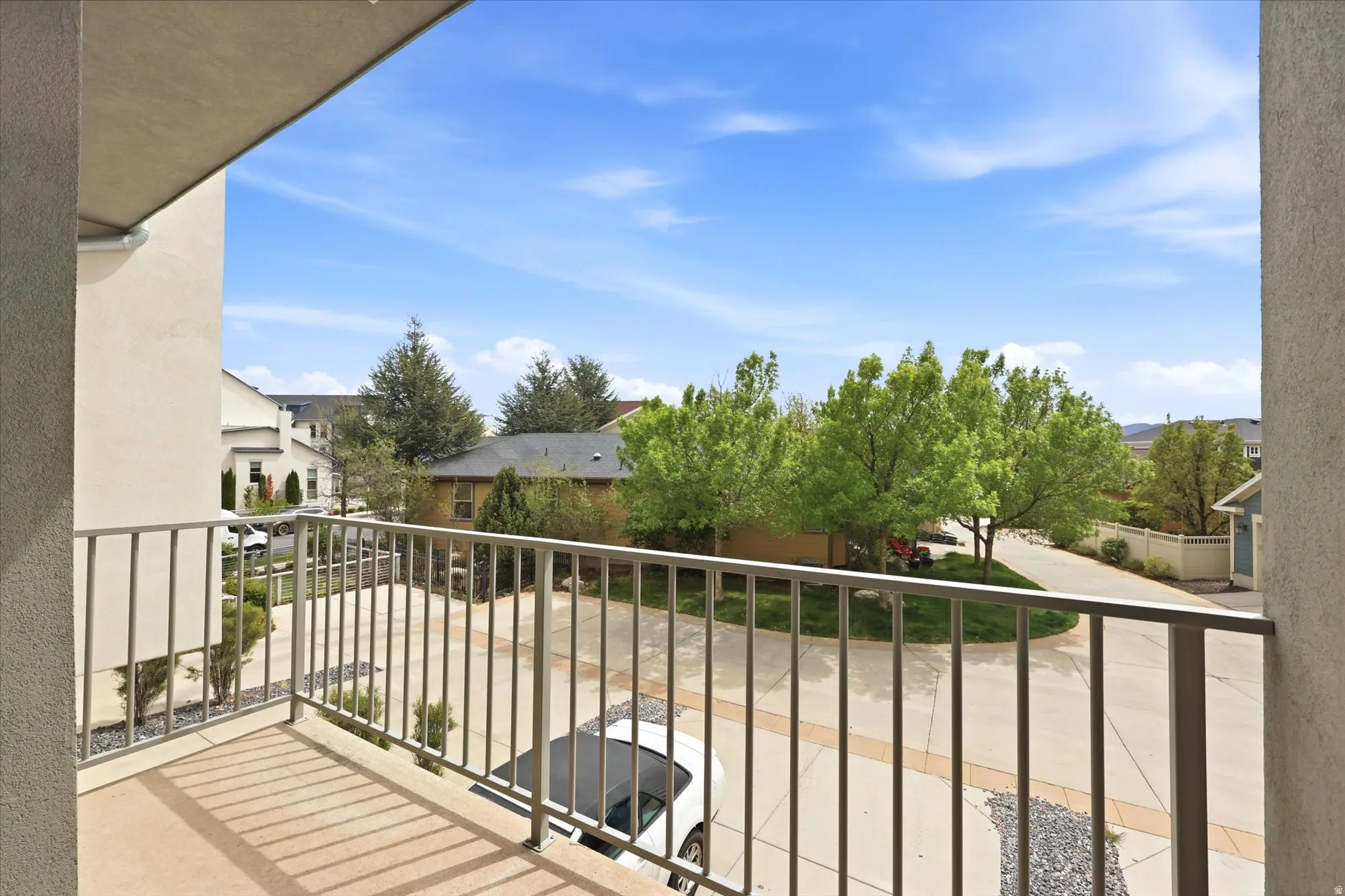 Balcony with a residential view