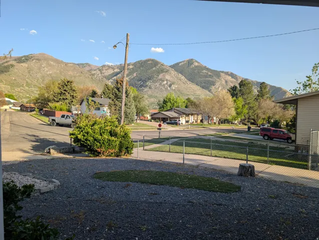 Mountain views from the front door