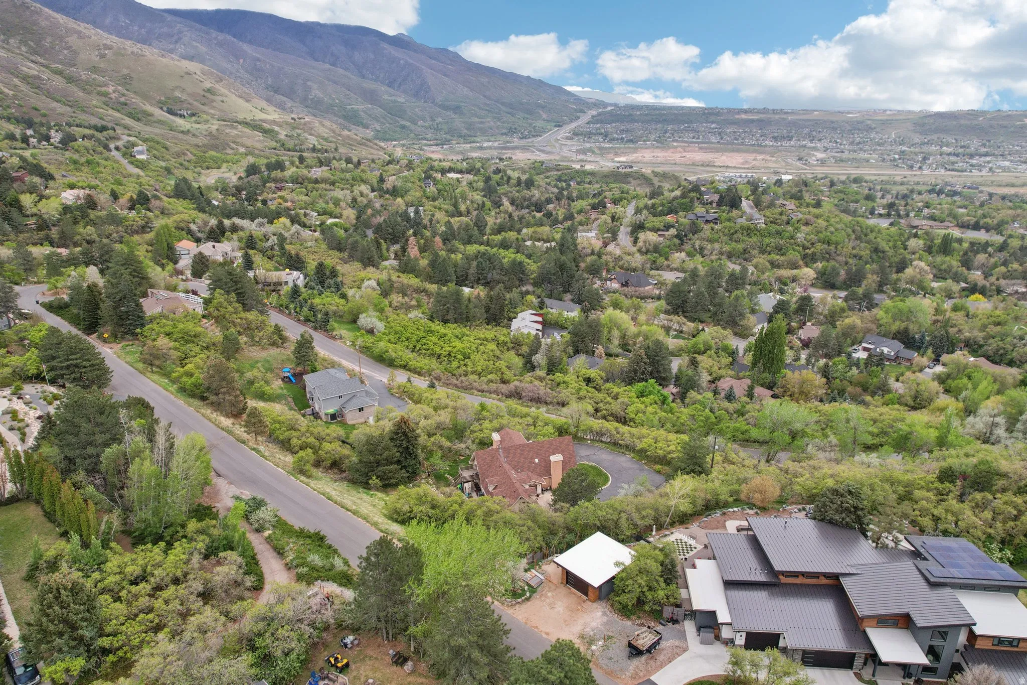 Drone / aerial view of mountains