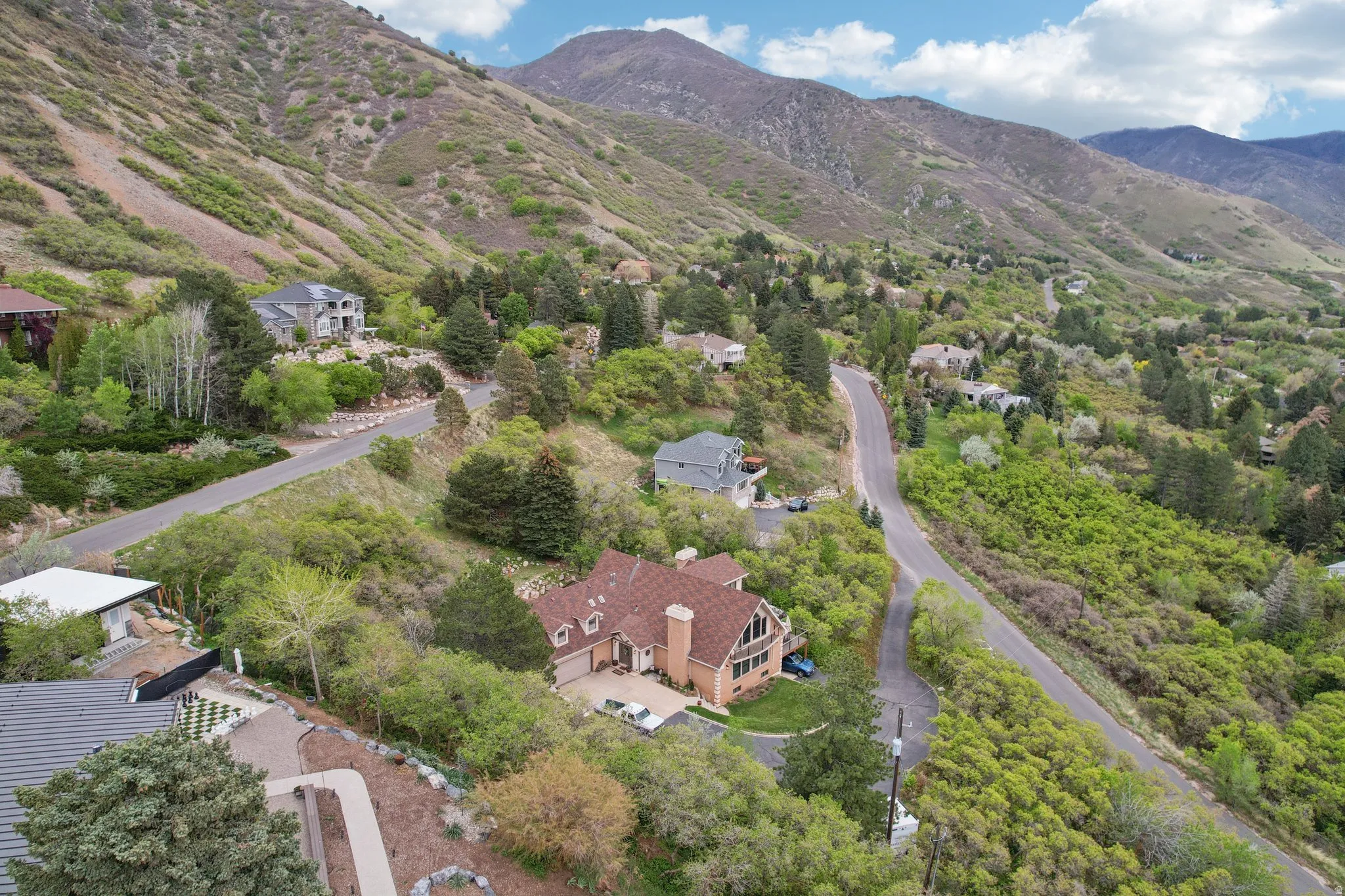 Bird's eye view of mountains