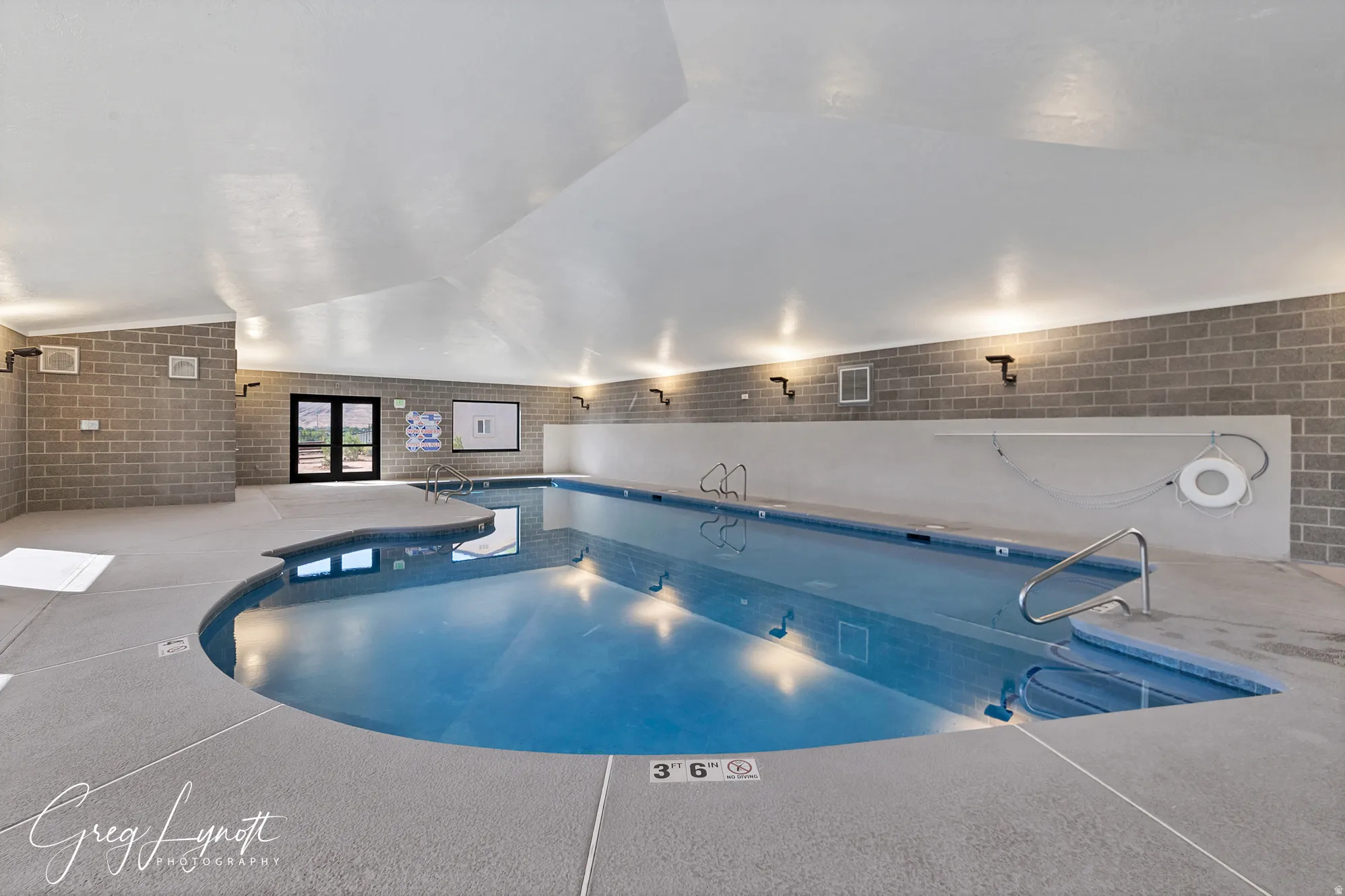 View of indoor pool