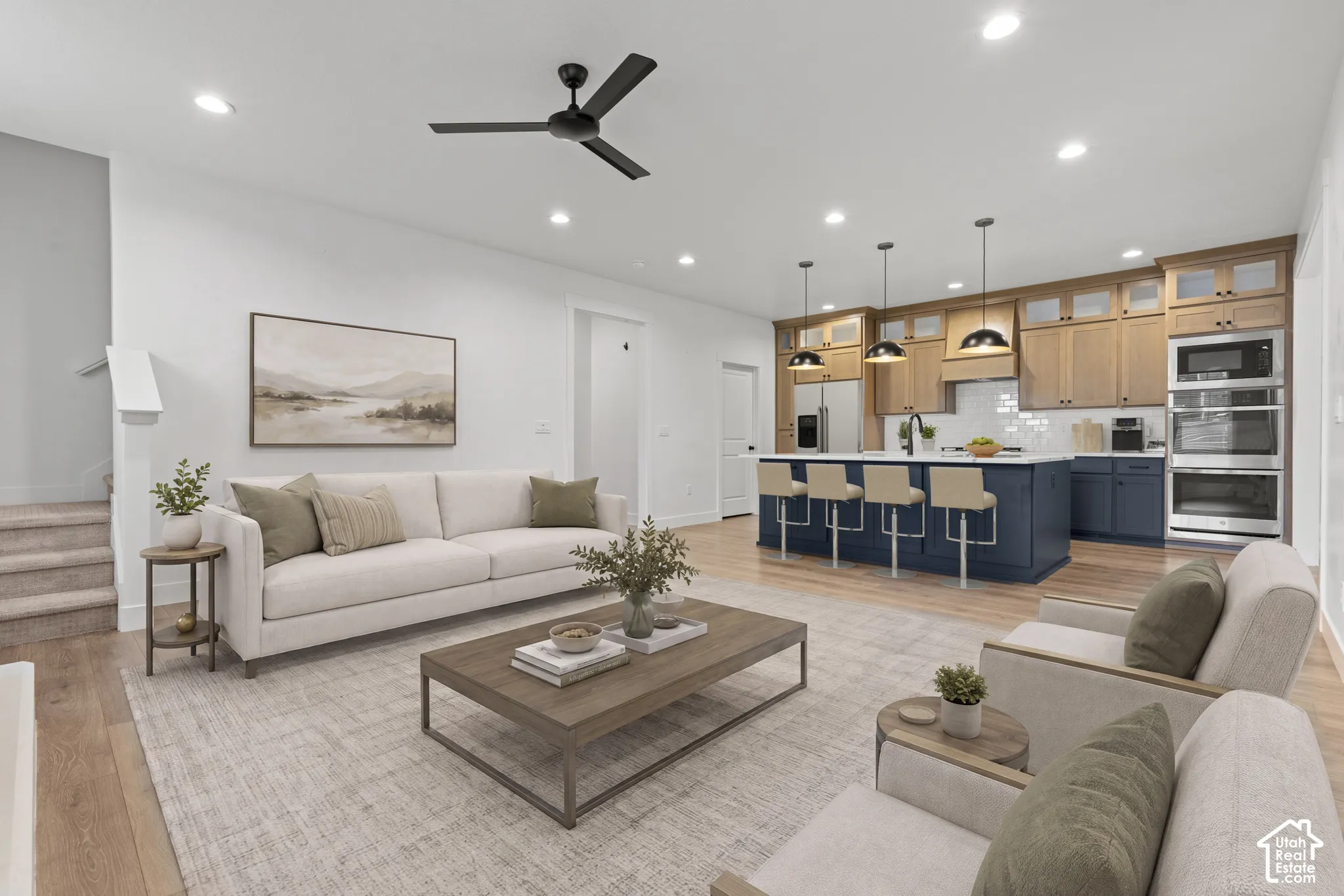 Open-concept living area
