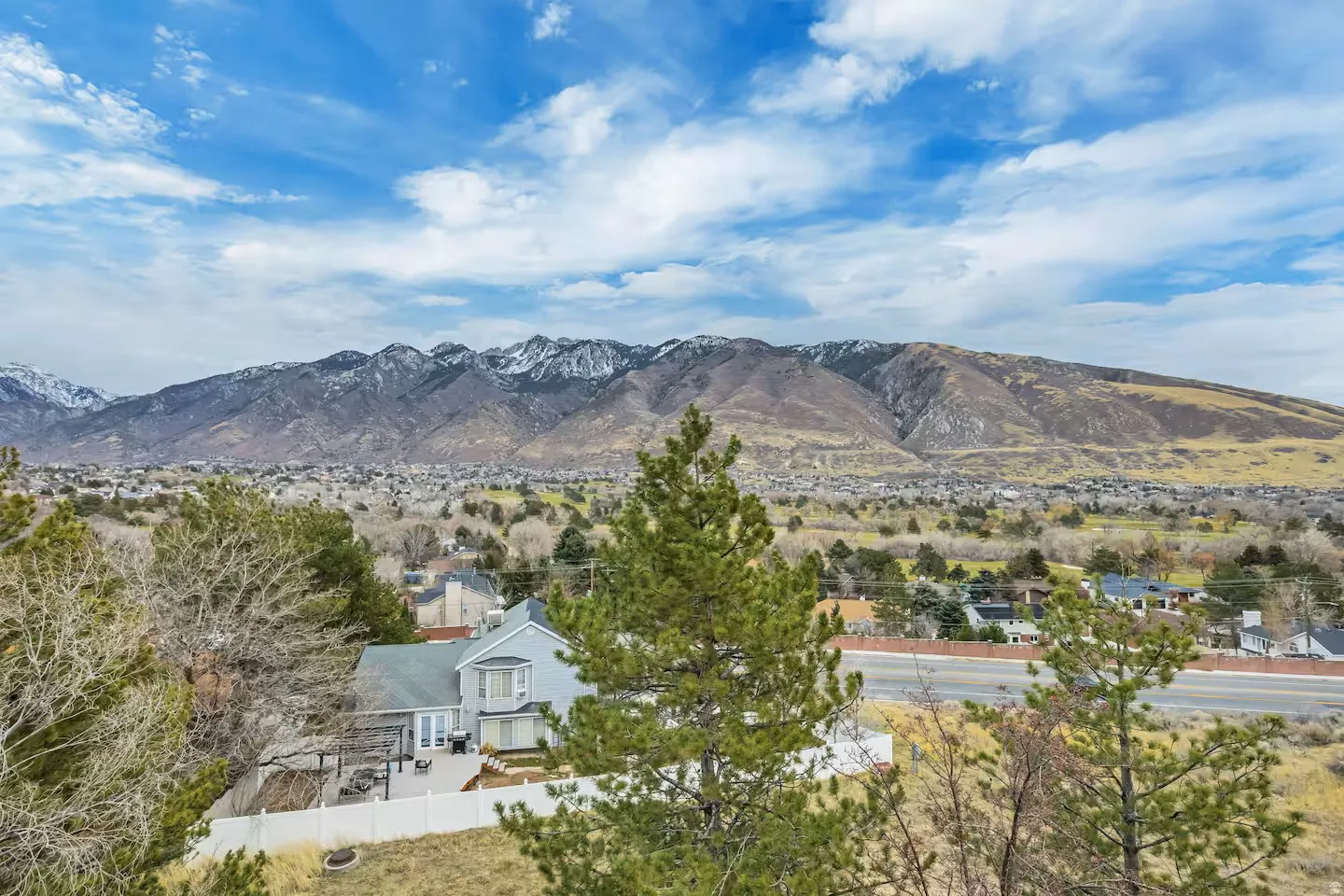 View of mountain backdrop