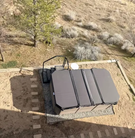 View of storm shelter