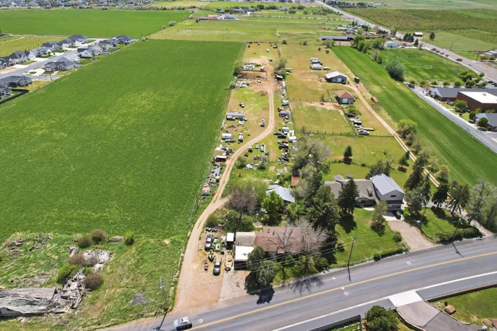 View of rural area with extensive farmland