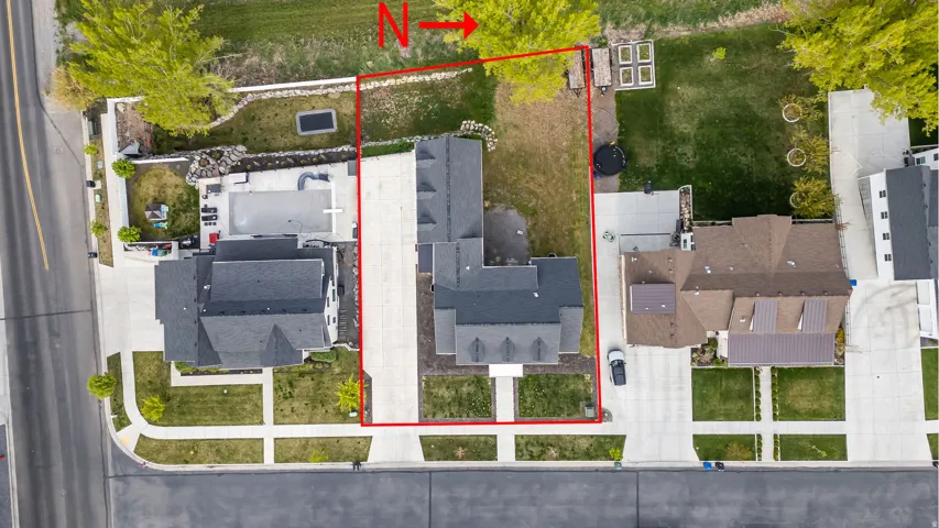 View of property location with property parcel outlined