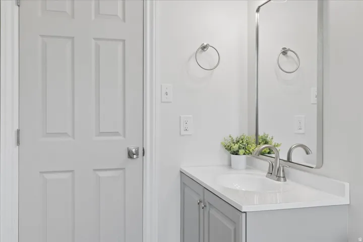 Bathroom featuring vanity