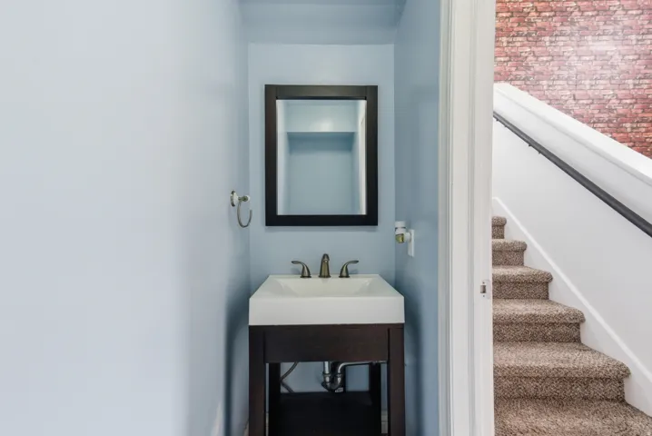 1/2 bathroom on main level