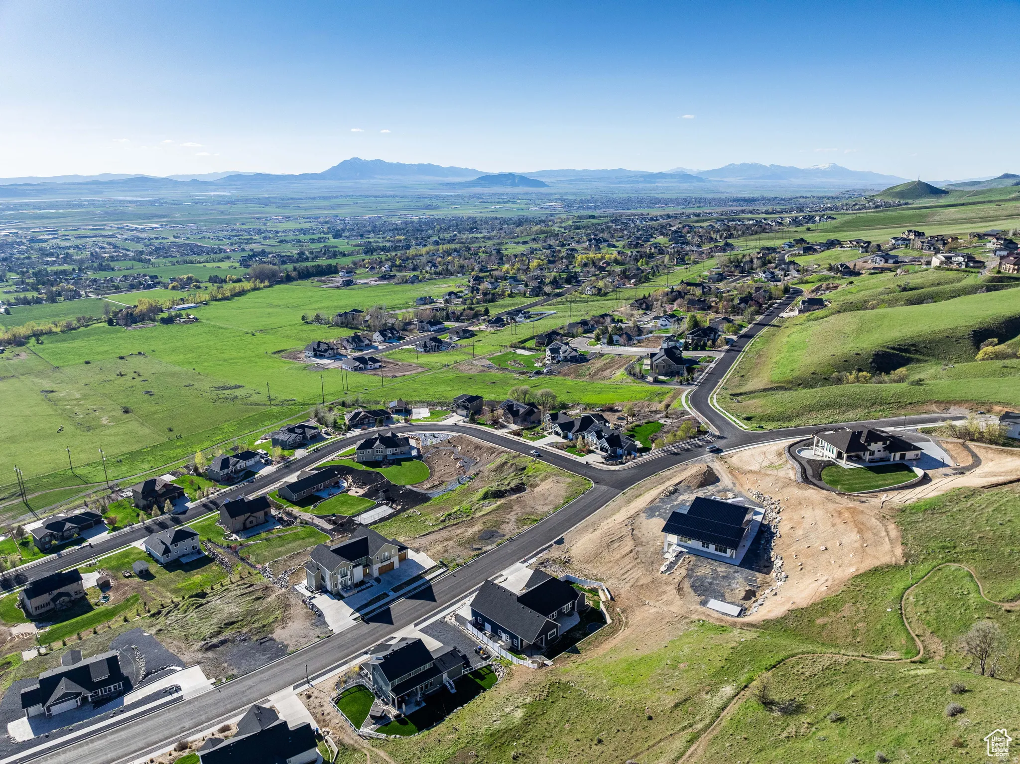 Drone / aerial view of mountains