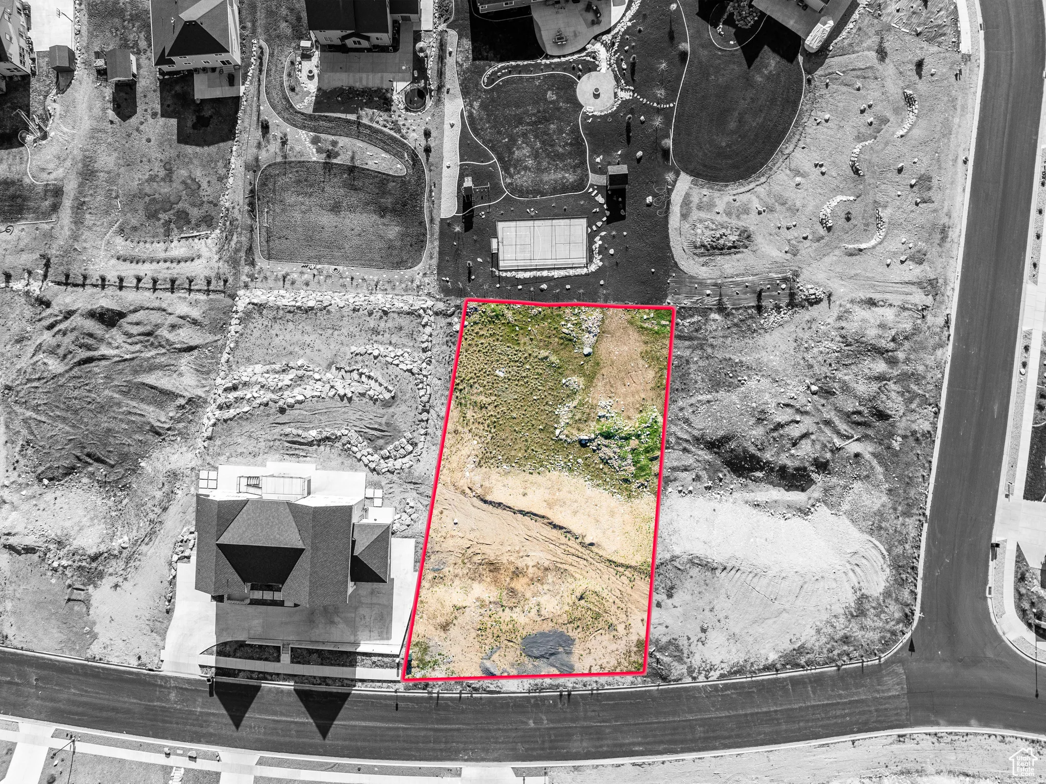 Map / location featuring property parcel outlined