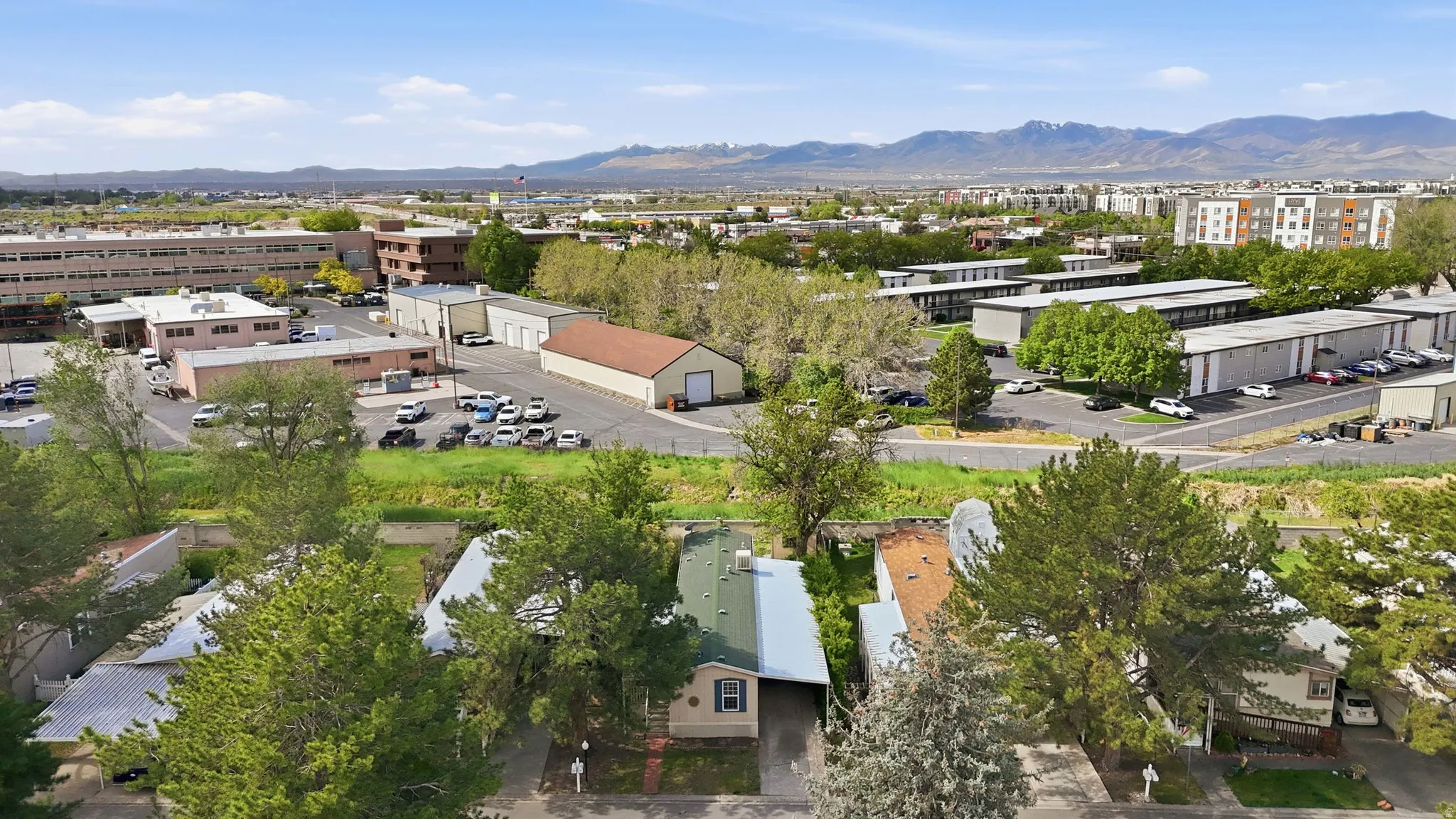 Drone / aerial view of mountains