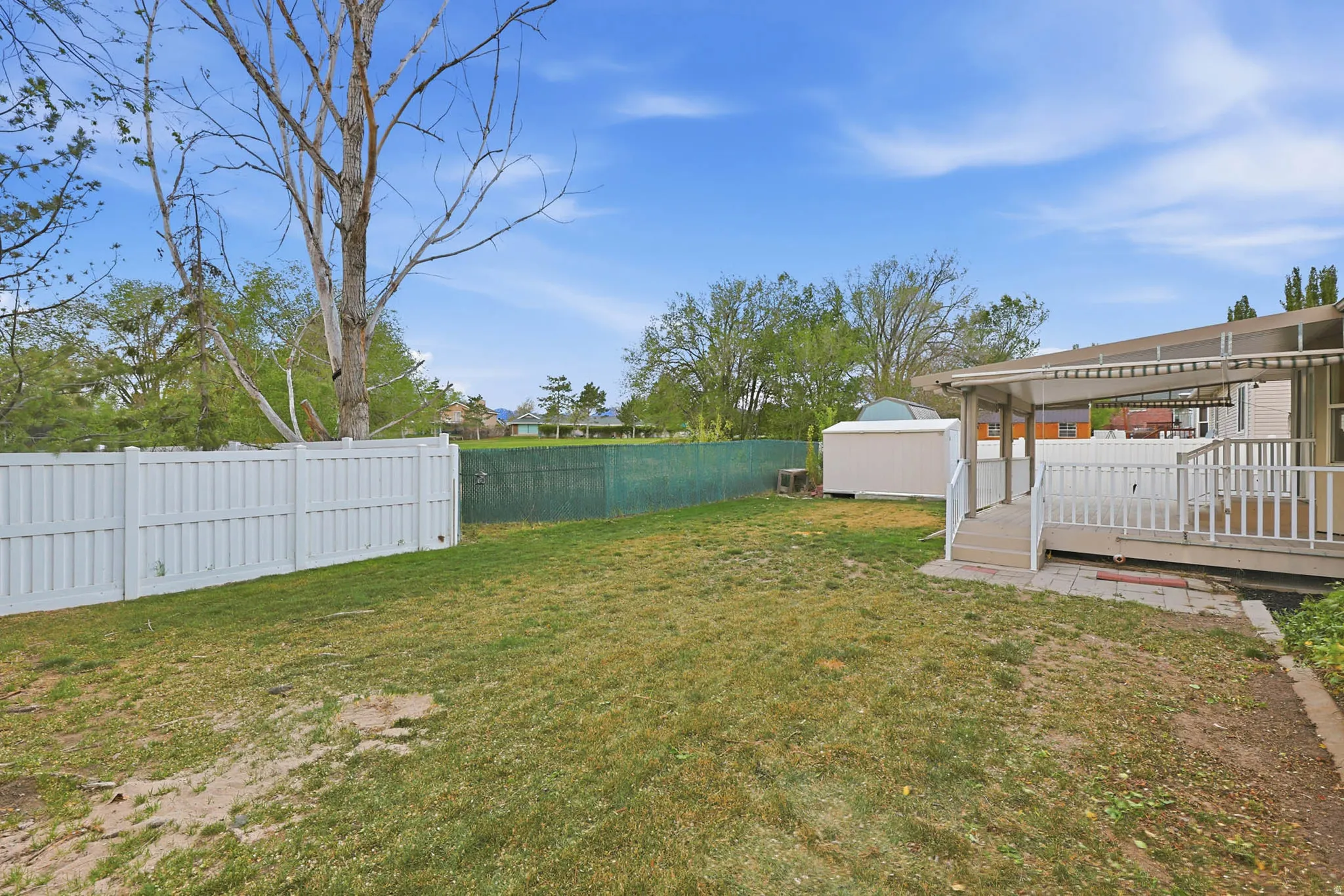 Backyard, view of golf course