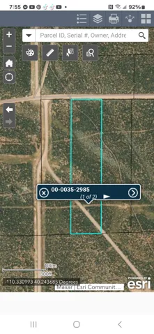 Map / location with property parcel outlined