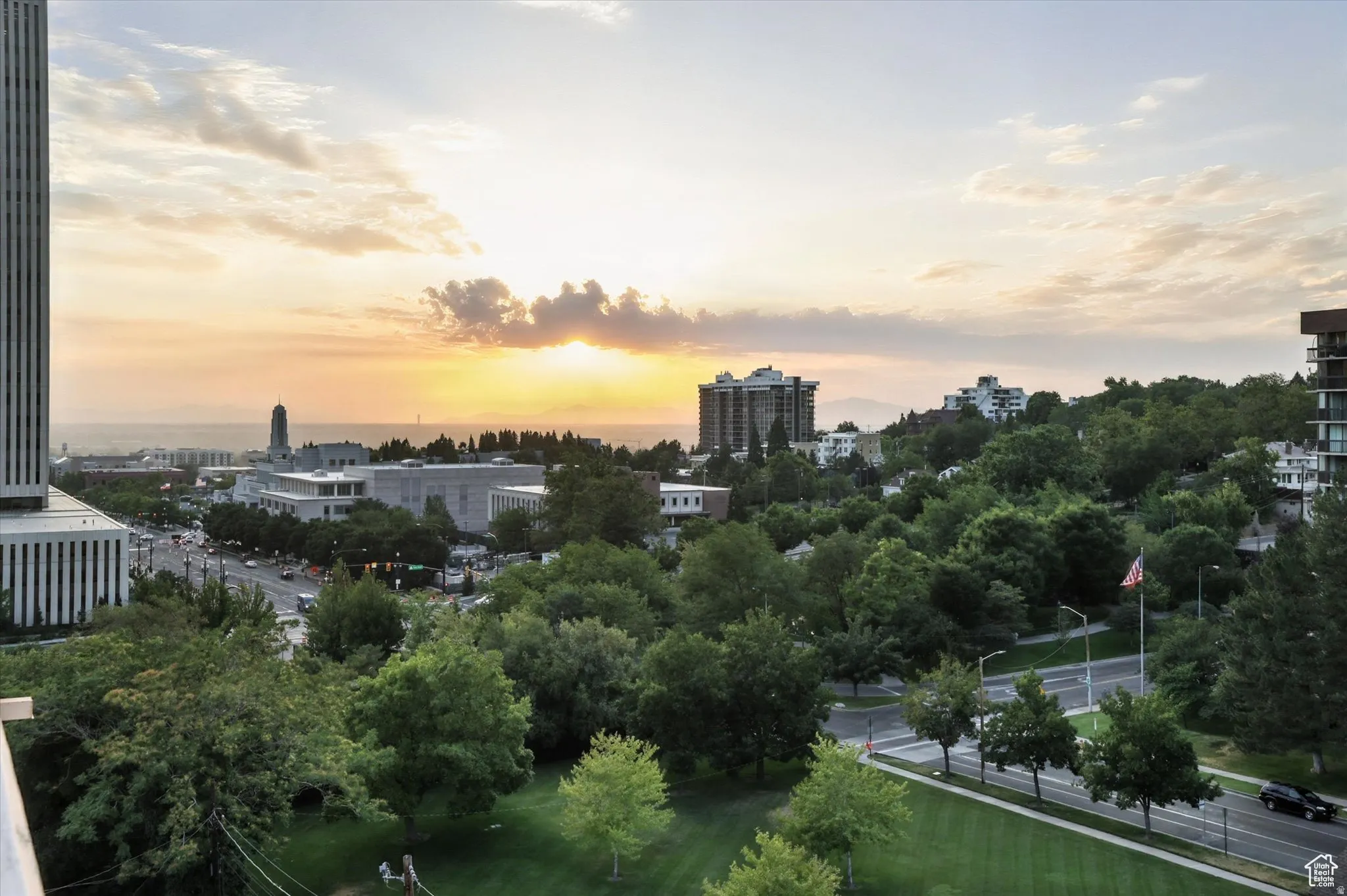 Sunset view from the roof top