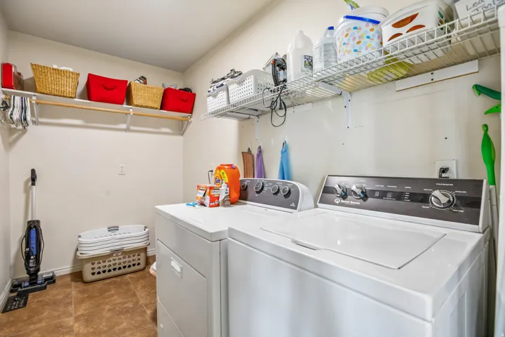 Laundry area with washer and clothes dryer