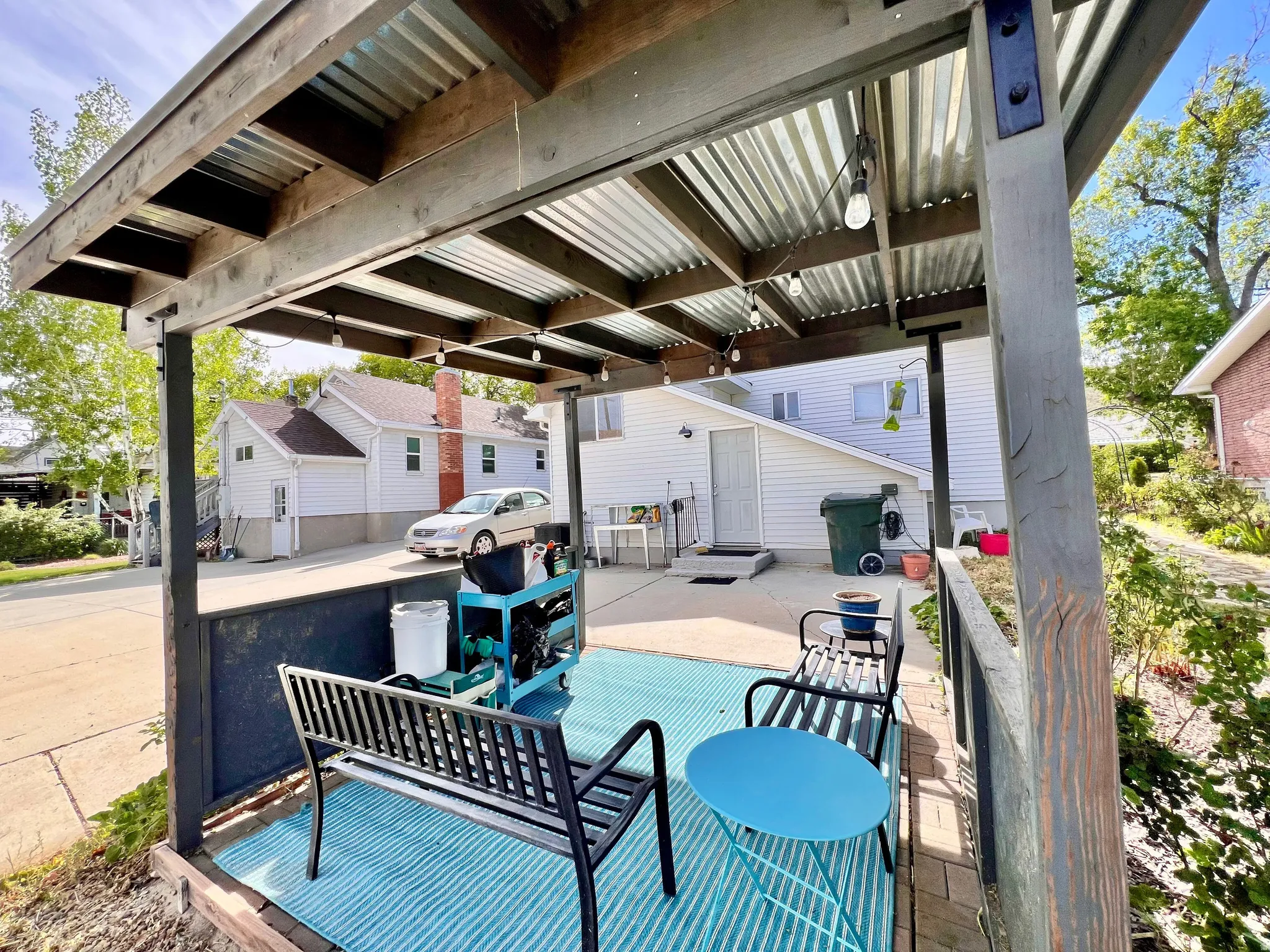 View of patio with a residential view