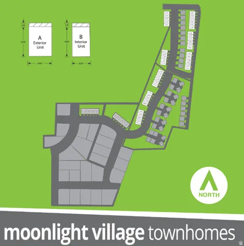 Site Plan. Illustrating the property layout and individual unit configurations
