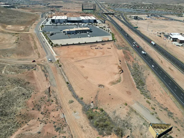 Aerial view of property's location