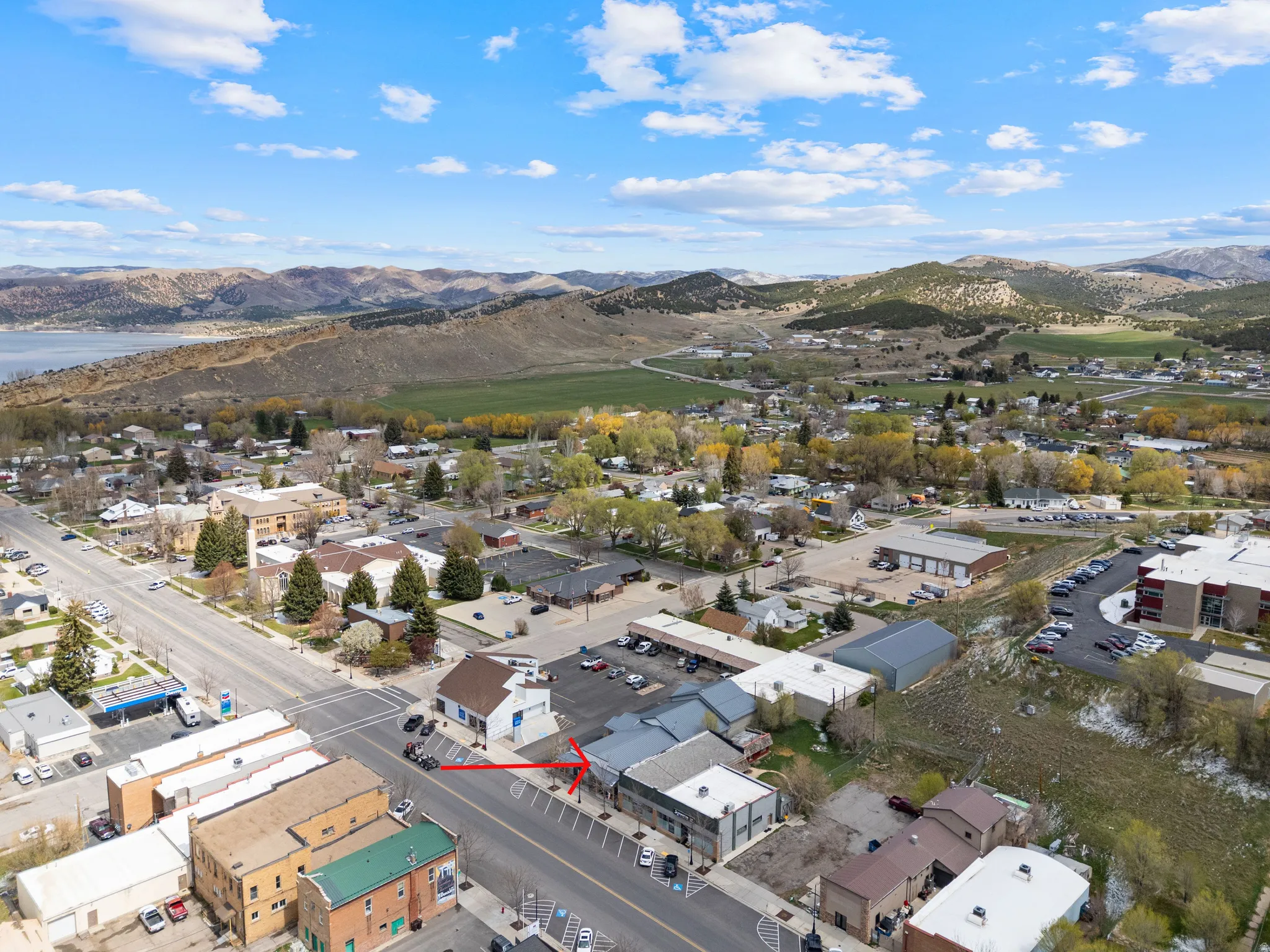 Drone / aerial view of mountains