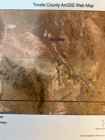 Aerial view of property's location