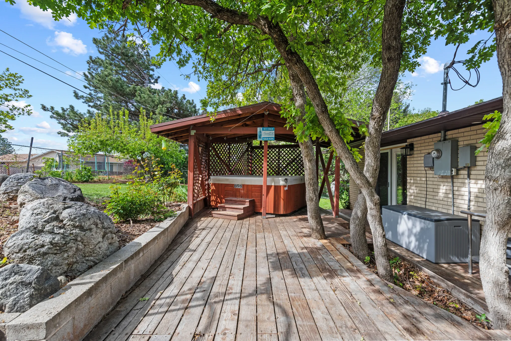 Wooden deck