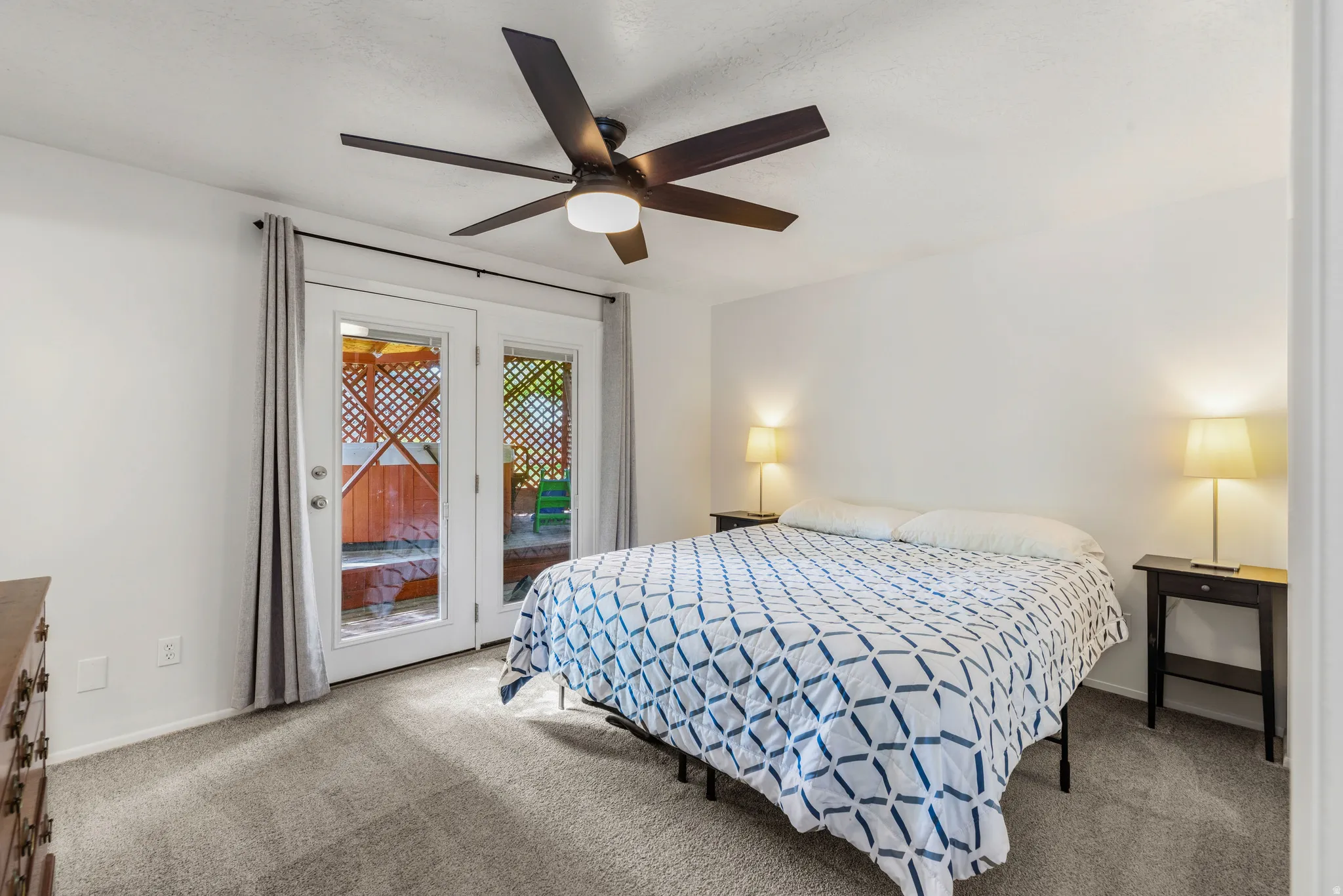 Walkout space from the master bedroom