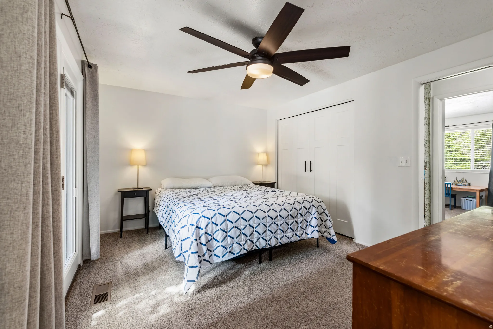 Master bedroom with fresh paint