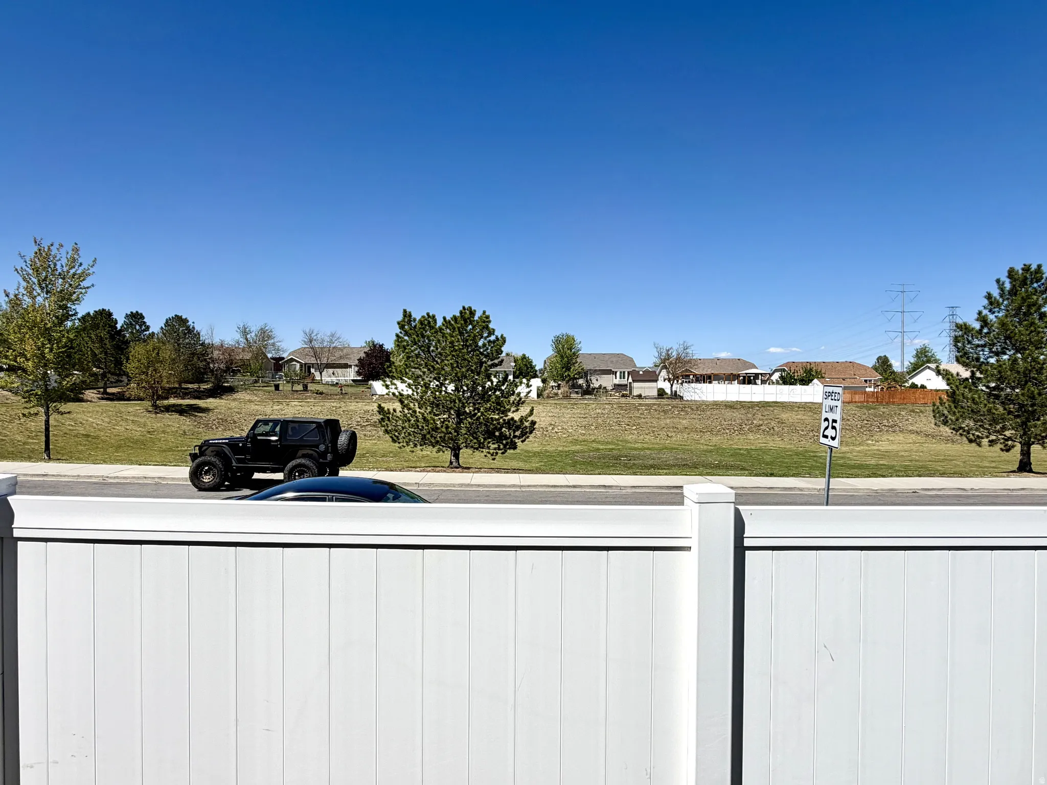 White panel fencing