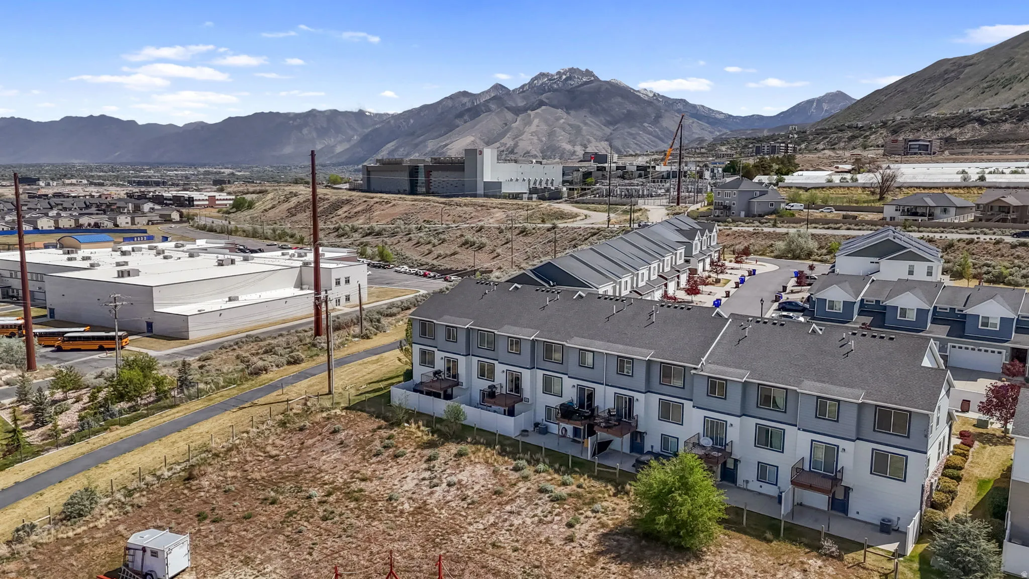 Drone / aerial view of mountains