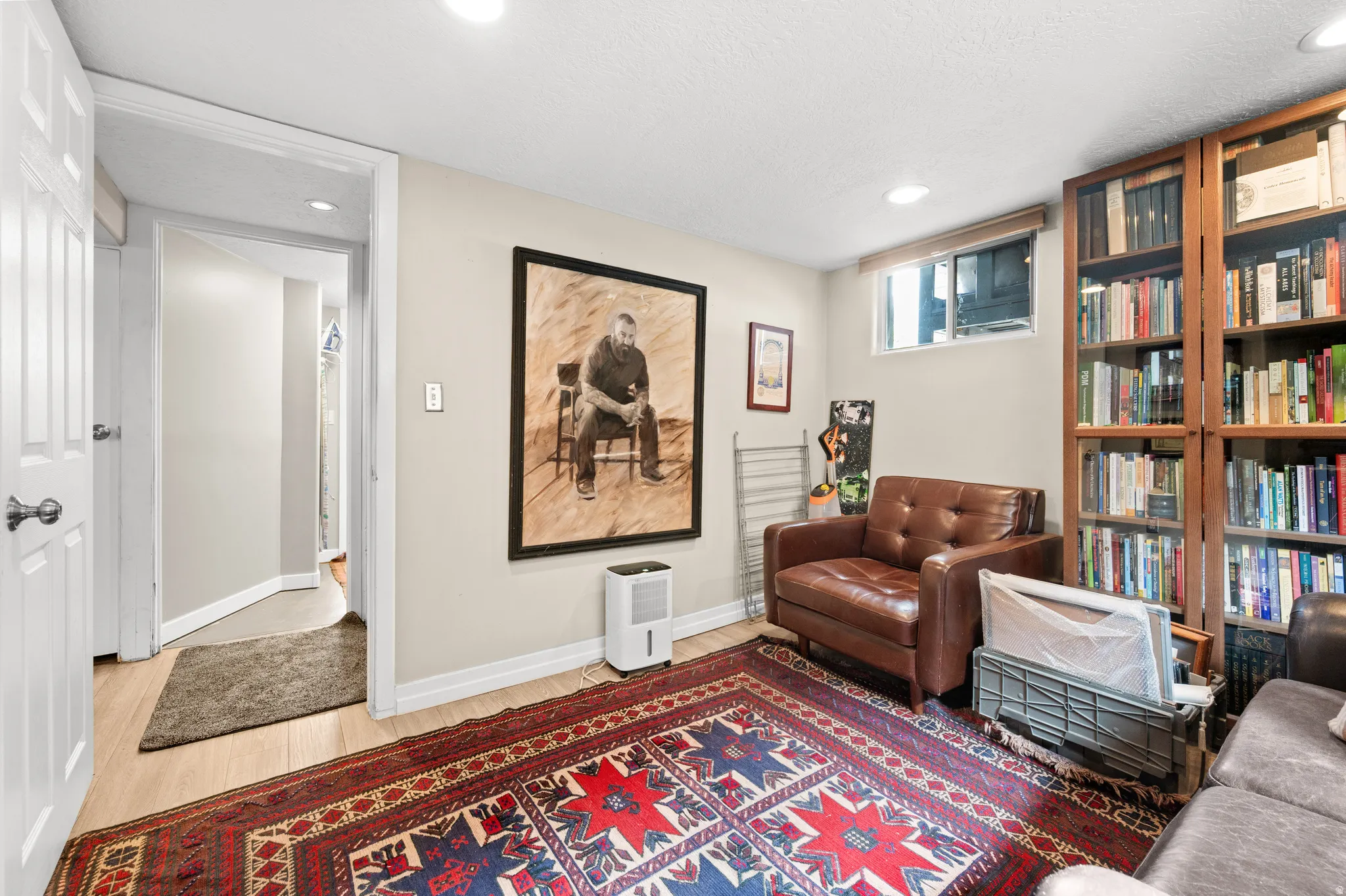 Bedroom being used as a library/sitting room